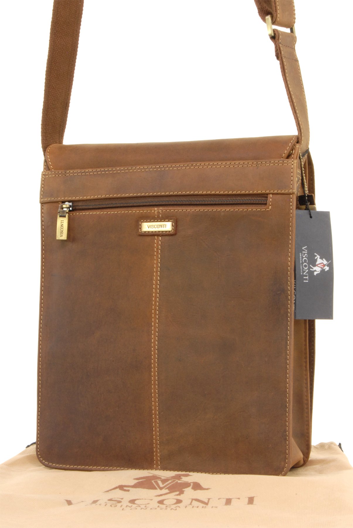 Visconti Jasper 18410 sac besace cuir tanné