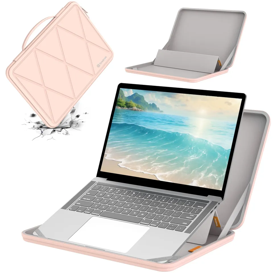 Smatree MS89 housse PC 16" rigide rose avec support