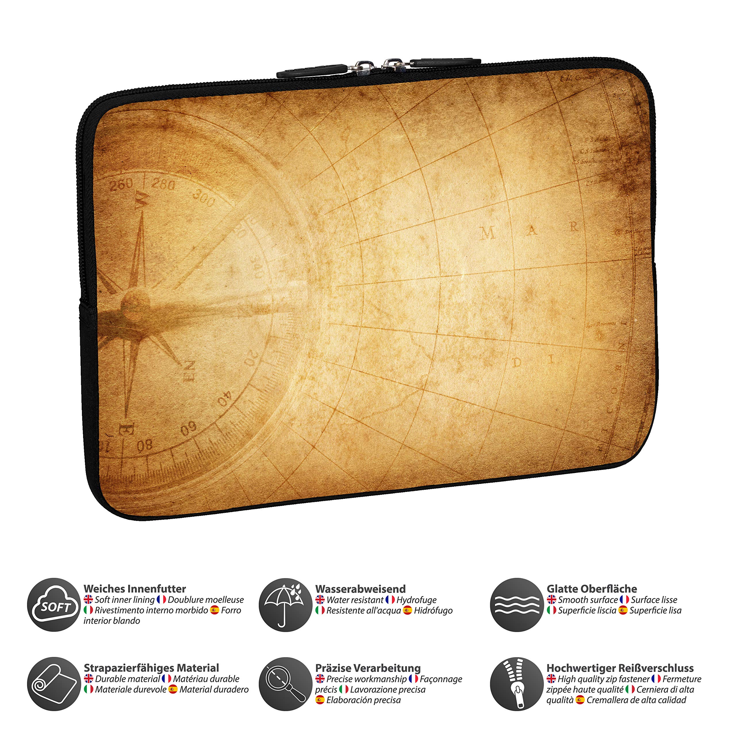 Pedea Compass 10,1 pouces housse tablette boussole néoprène