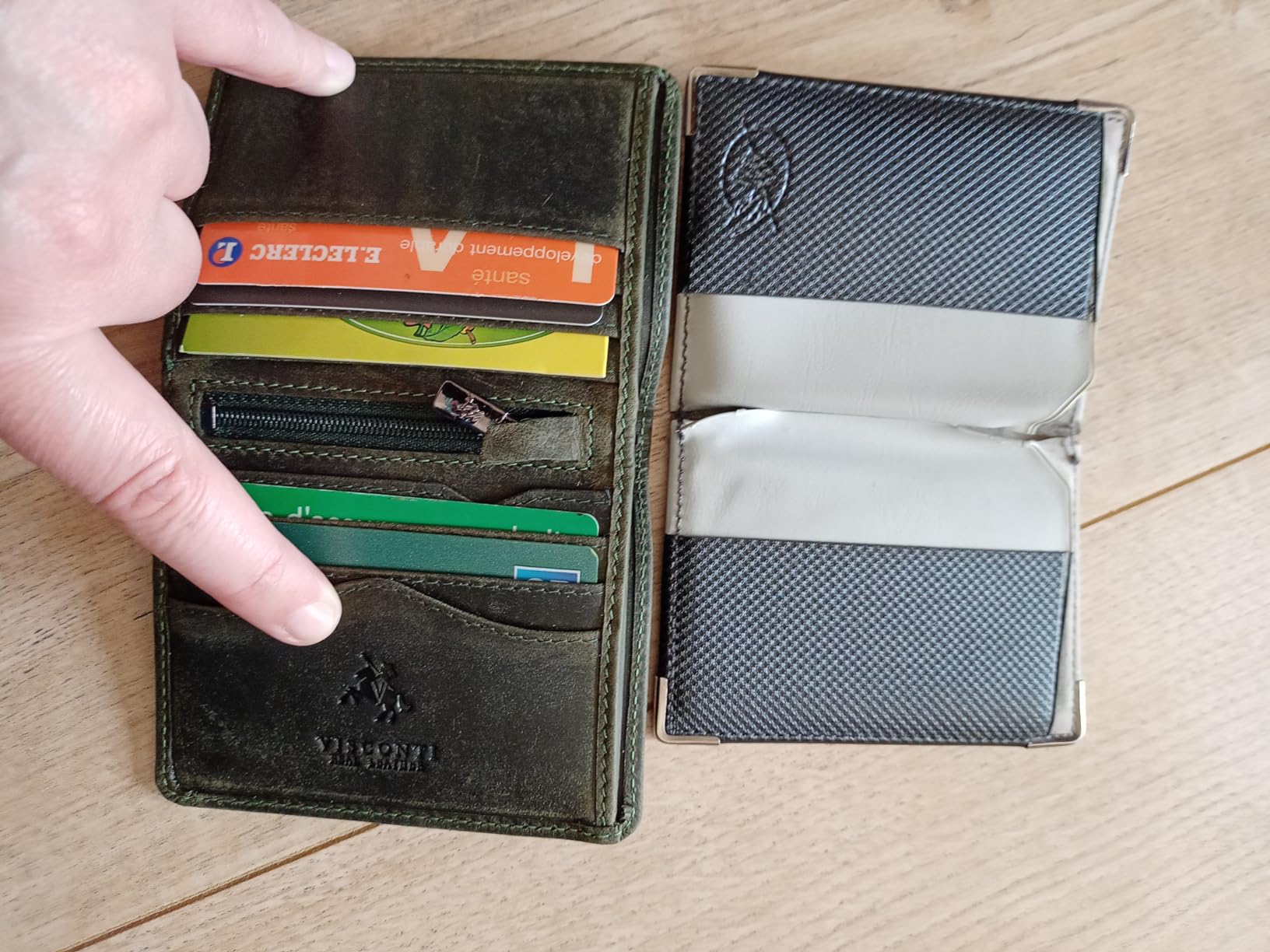 Visconti 705 Arrow portefeuille homme cuir Bleu RFID 6 cartes