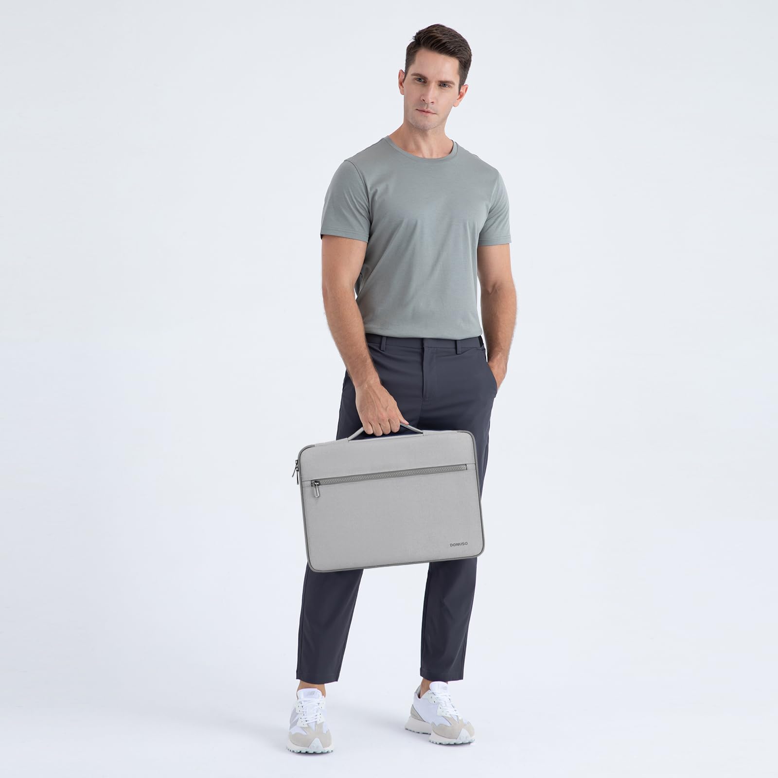 DOMISO 14 pouces housse ordinateur portable gris antichoc