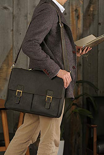 Visconti Berlin 18716 besace cuir 15 pouces tanne