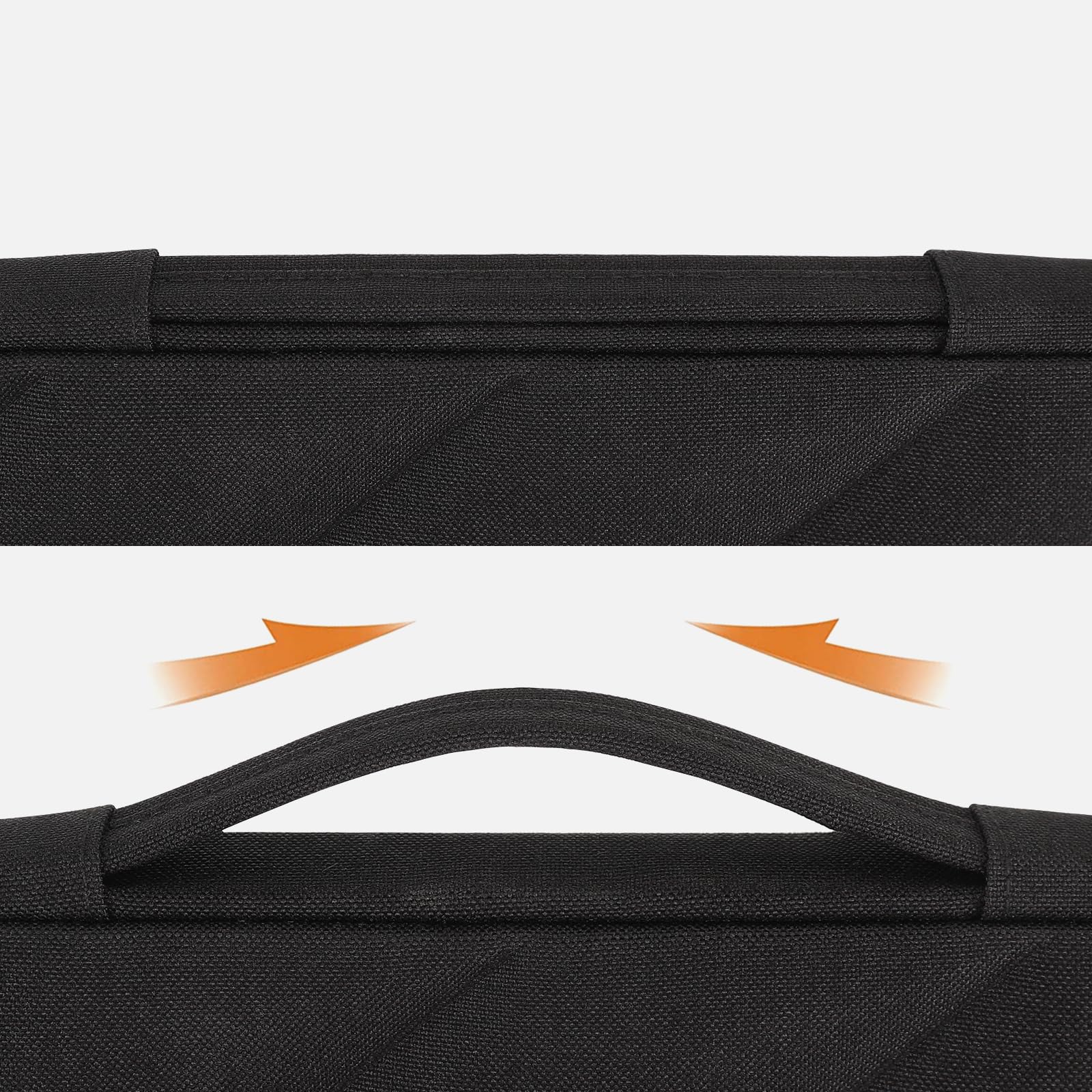 DOMISO 17,3 pouces housse ordinateur portable noir matelassé
