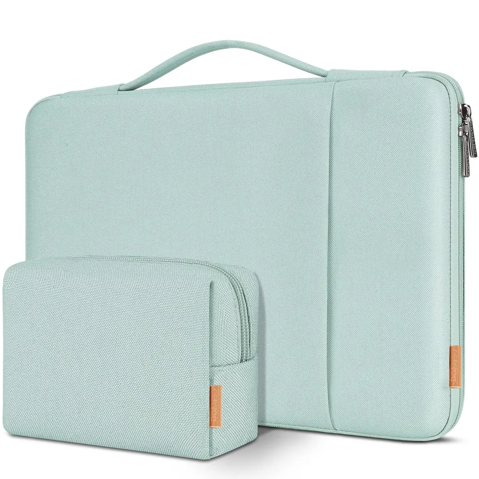DOMISO Pochette PC portable 17,3 pouces menthe verte antichoc