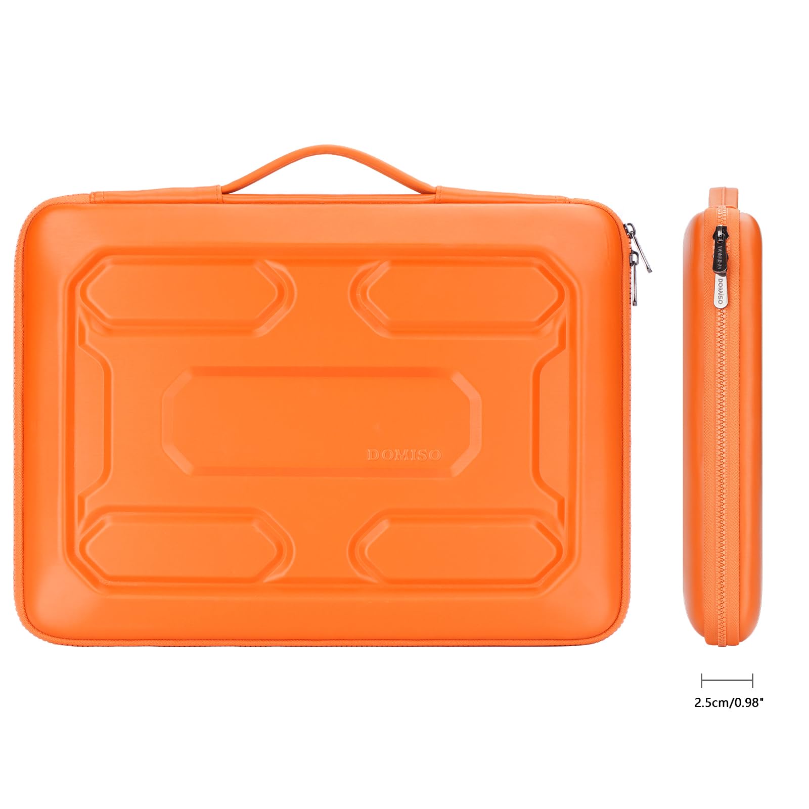 DOMISO Housse ordinateur portable 14 pouces orange antichoc