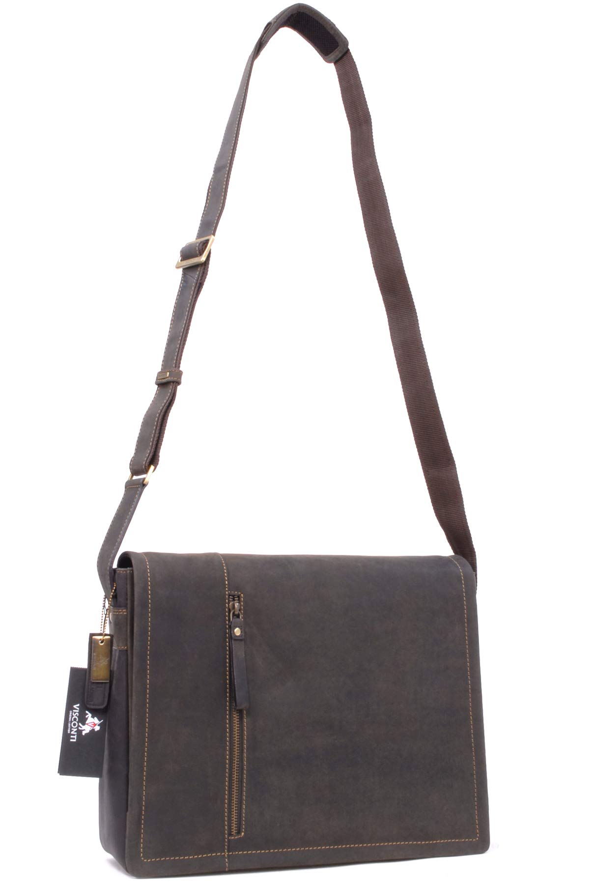 Visconti 16072 Foster sac cuir ordinateur marron foncé