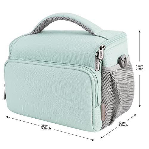 Domiso sac appareil photo vert menthe anti-choc