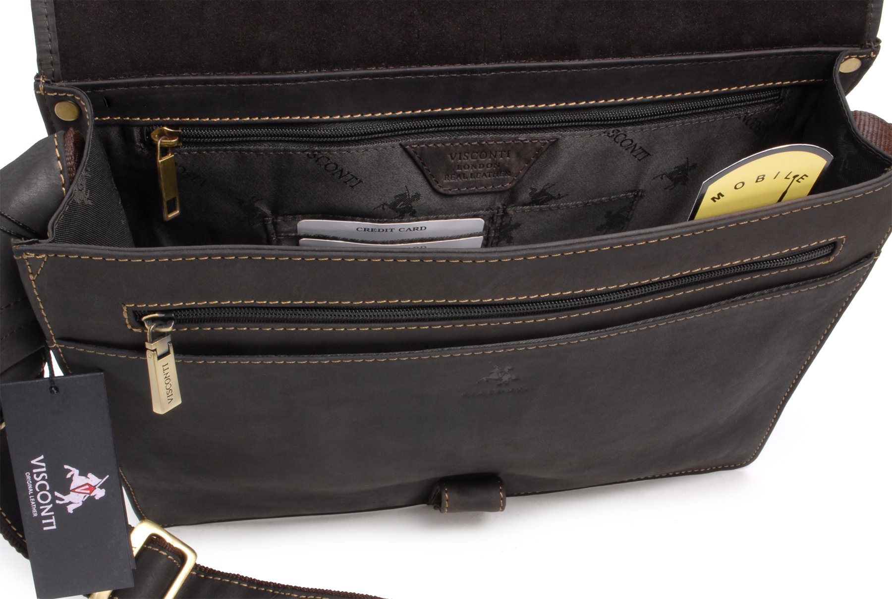 Visconti Gianni 18797 sacoche cuir homme A4 moyen