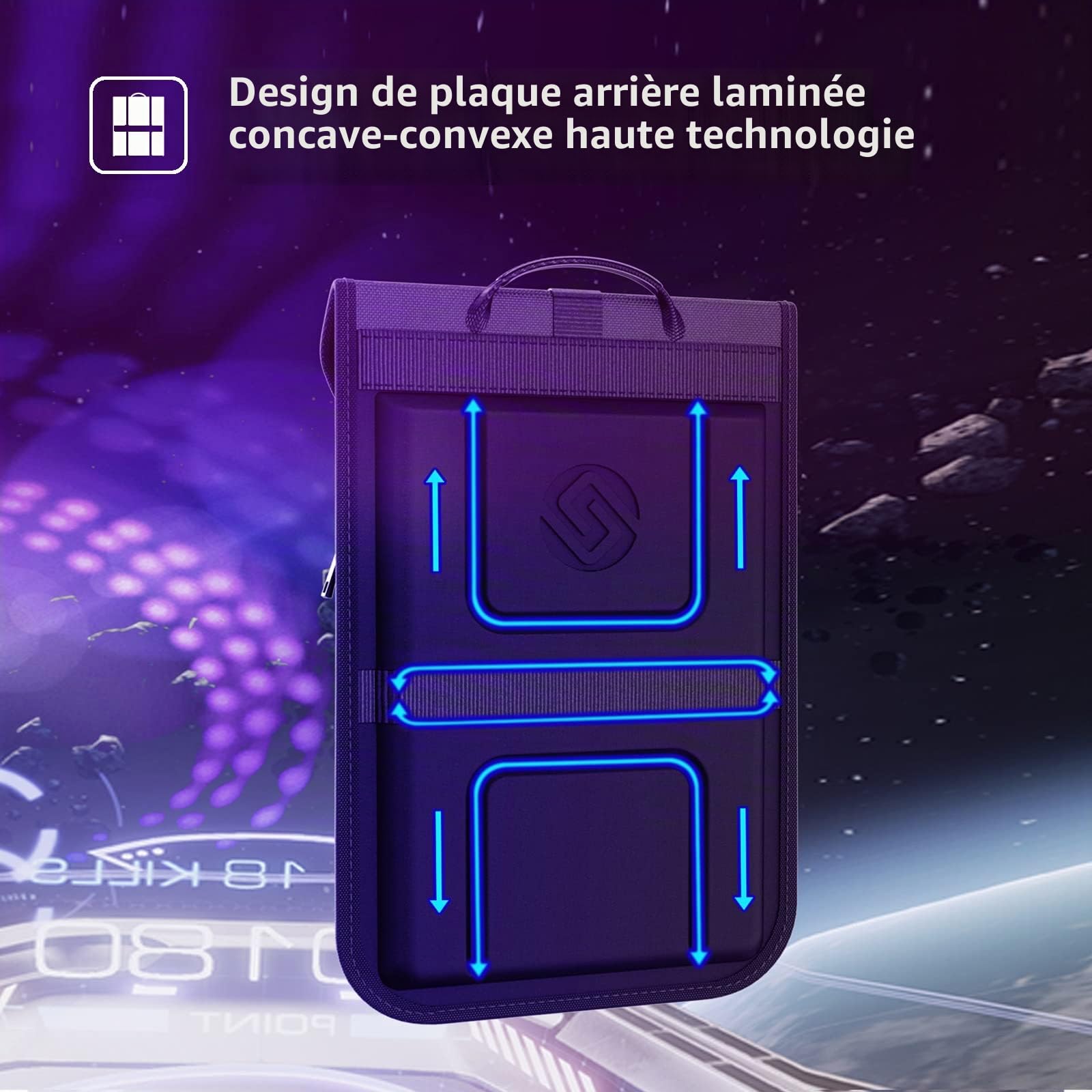 Smatree A600 sac à dos PC 15,6" noir coque rigide business