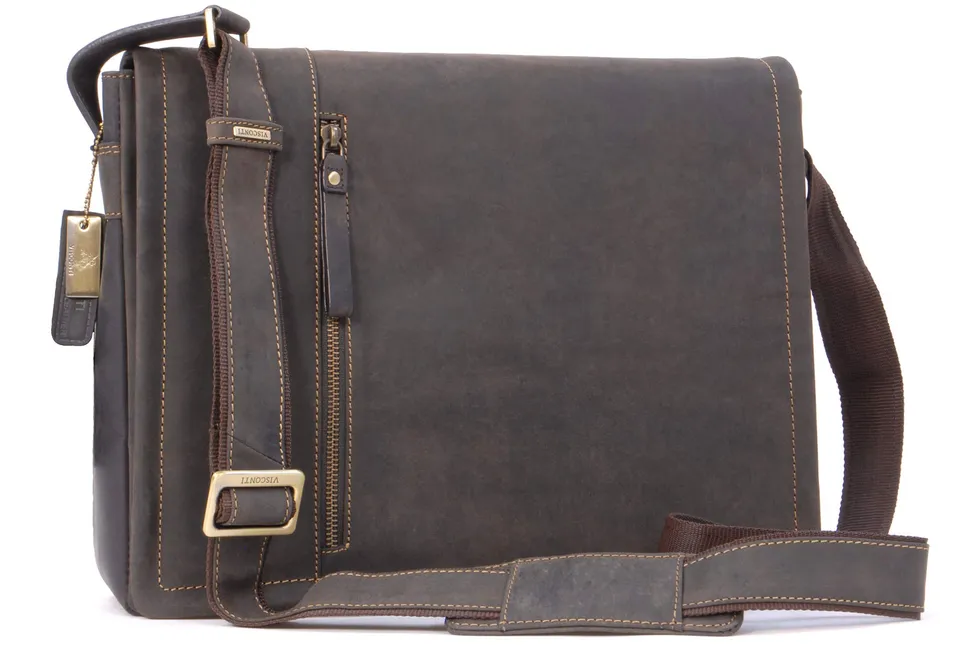 Visconti 16072 Foster sac cuir ordinateur marron foncé