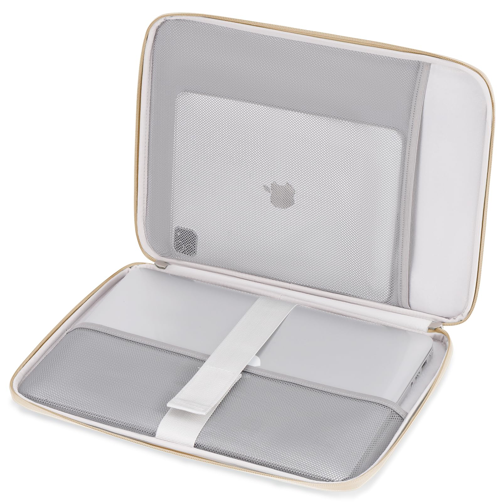 DOMISO Housse ordinateur portable 14 pouces beige étanche