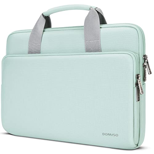 DOMISO 17,3 Pouces Sacoche Ordinateur Portable Vert Menthe Poignée
