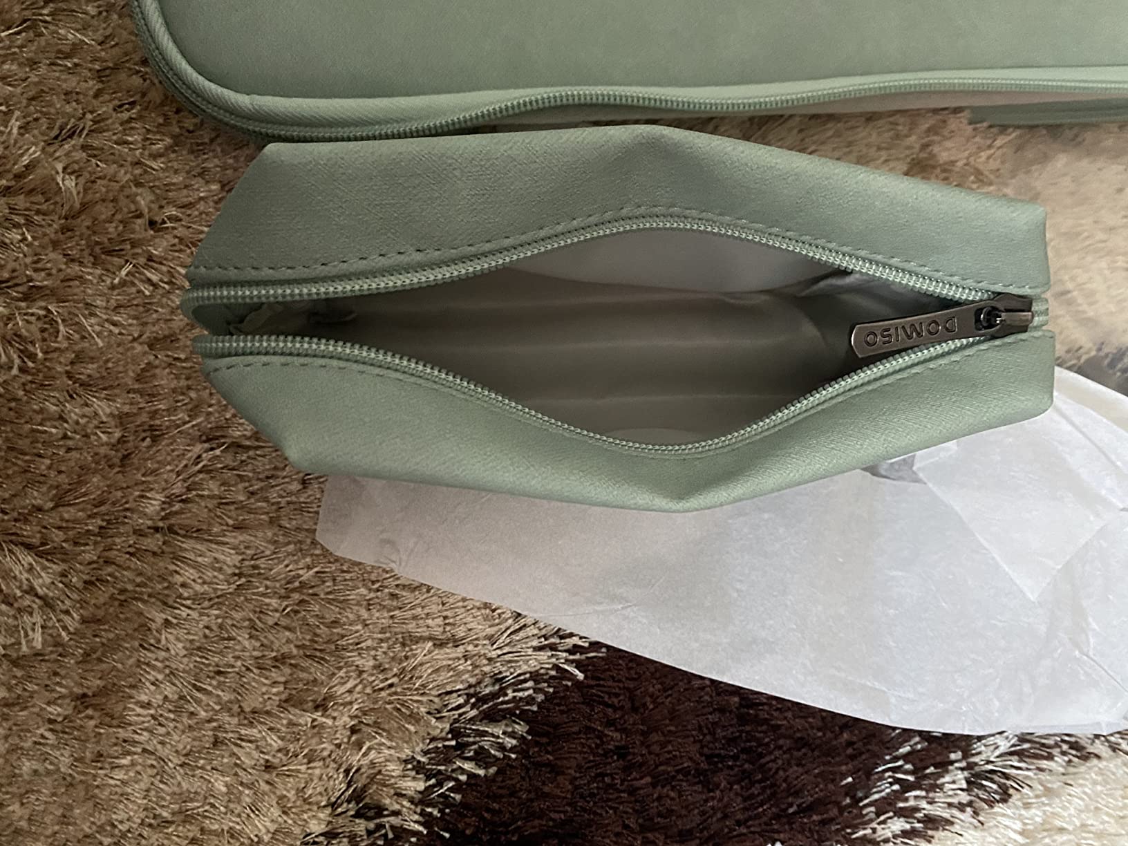 DOMISO Housse ordinateur portable 14 pouces vert clair imperméable