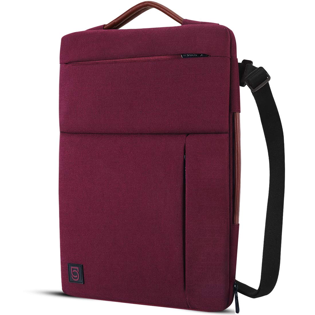 DOMISO Housse Ordinateur 14 Pouces Fuchsia Poignée + Bandoulière