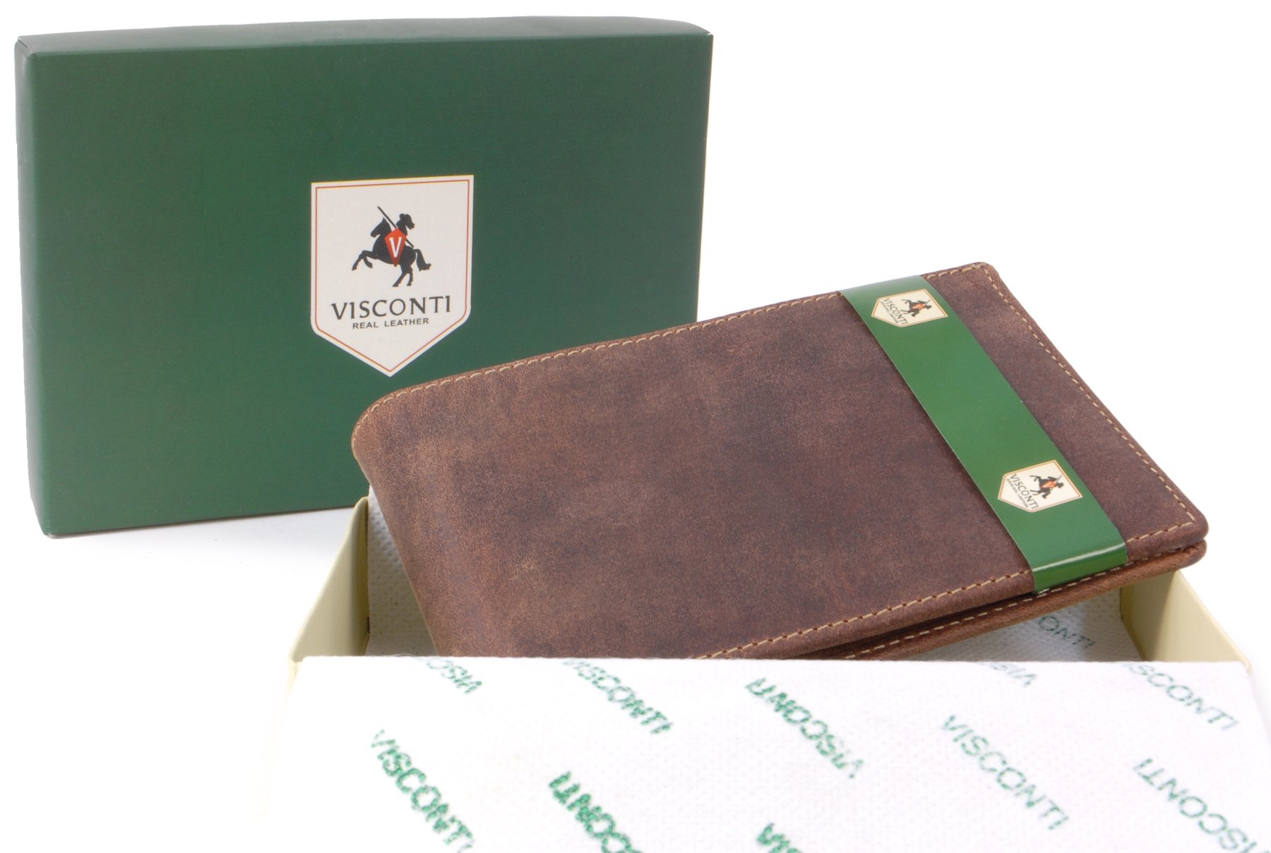 Visconti 726 Jet portefeuille cuir véritable tanné RFID