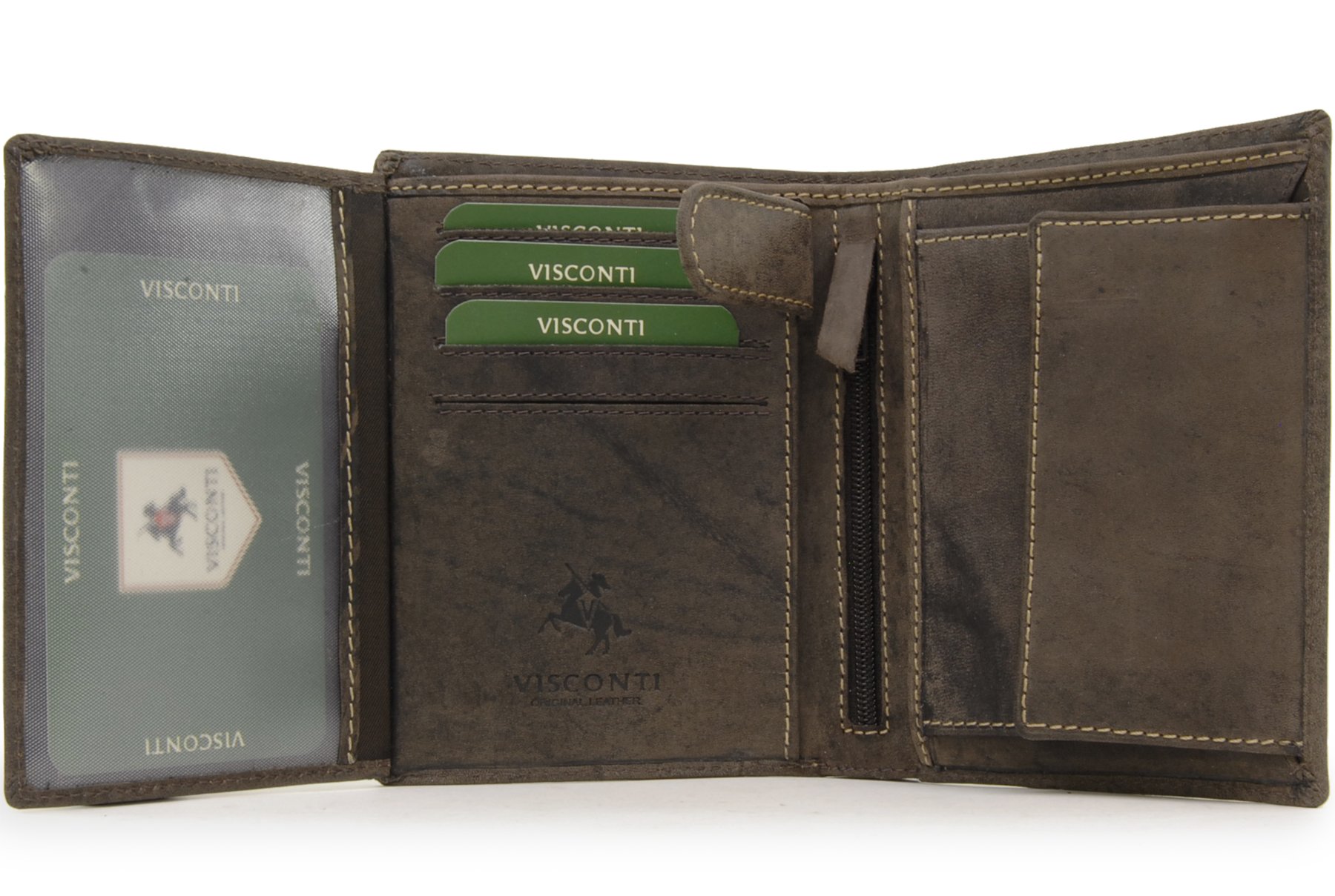 Visconti 709 Rifle portefeuille cuir homme tanné RFID