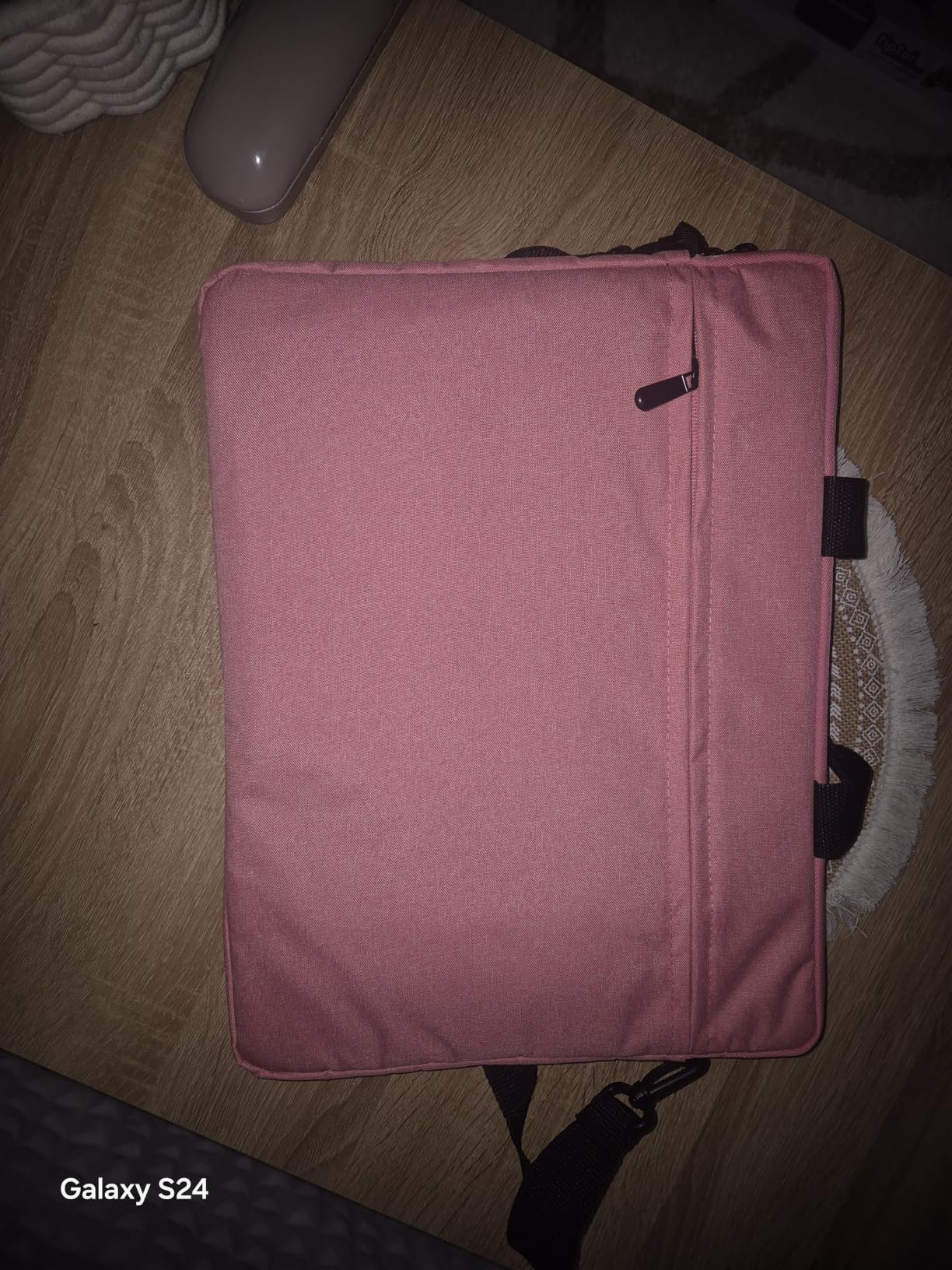 Jooeer pochette ordinateur 13/14/15" grise bandoulière imperméable