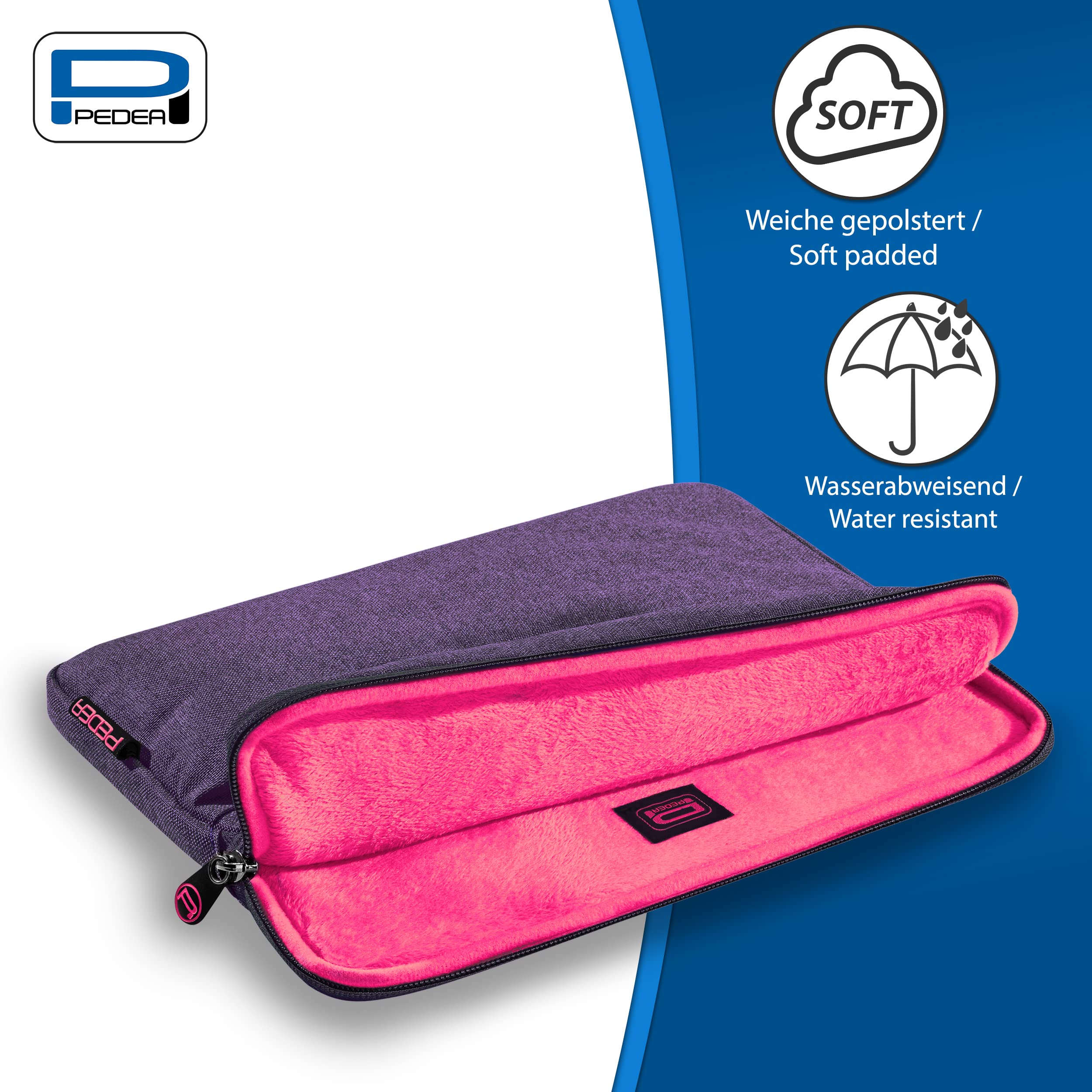 Pedea Fashion housse tablette 11" violette rembourrée