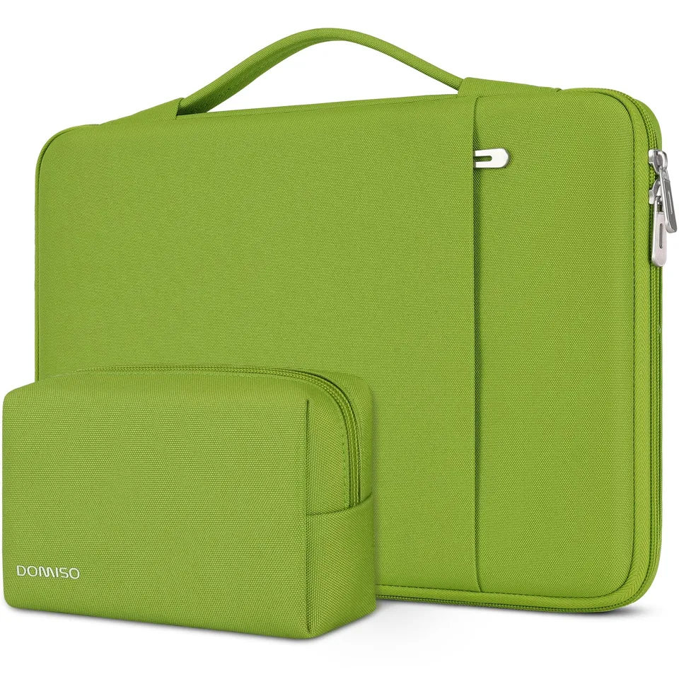 DOMISO housse ordinateur portable 17,3 pouces vert herbe antichoc
