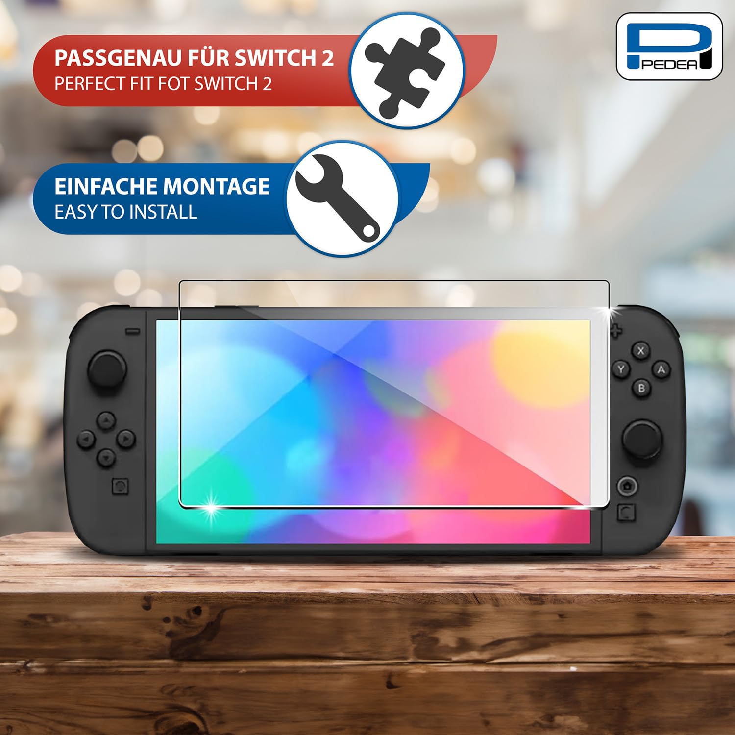 Pedea Switch 2 verre trempé écran 9H 1 pièce