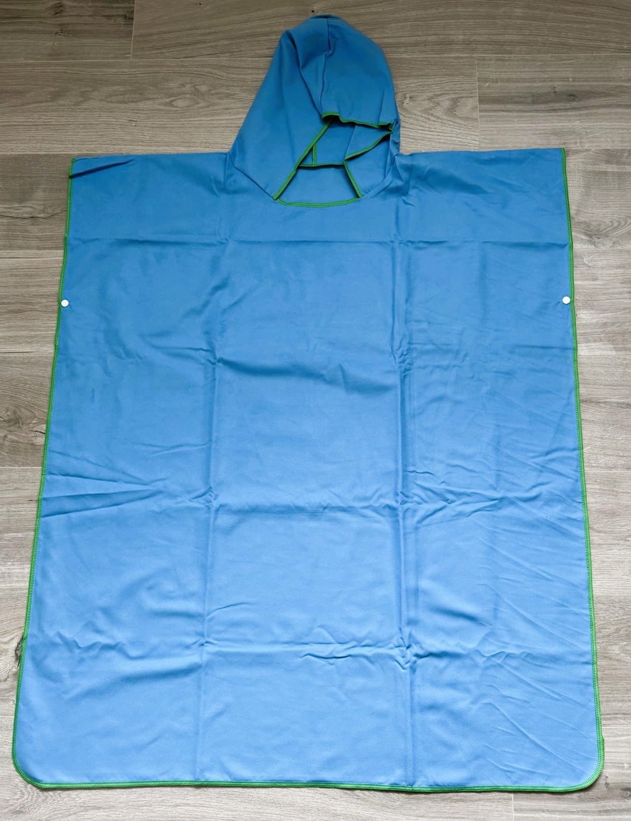 jooeer poncho surf microfibre adulte bleu capuche 110 cm