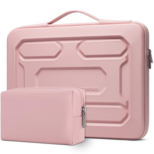 DOMISO Housse ordinateur portable 14 pouces rose antichoc