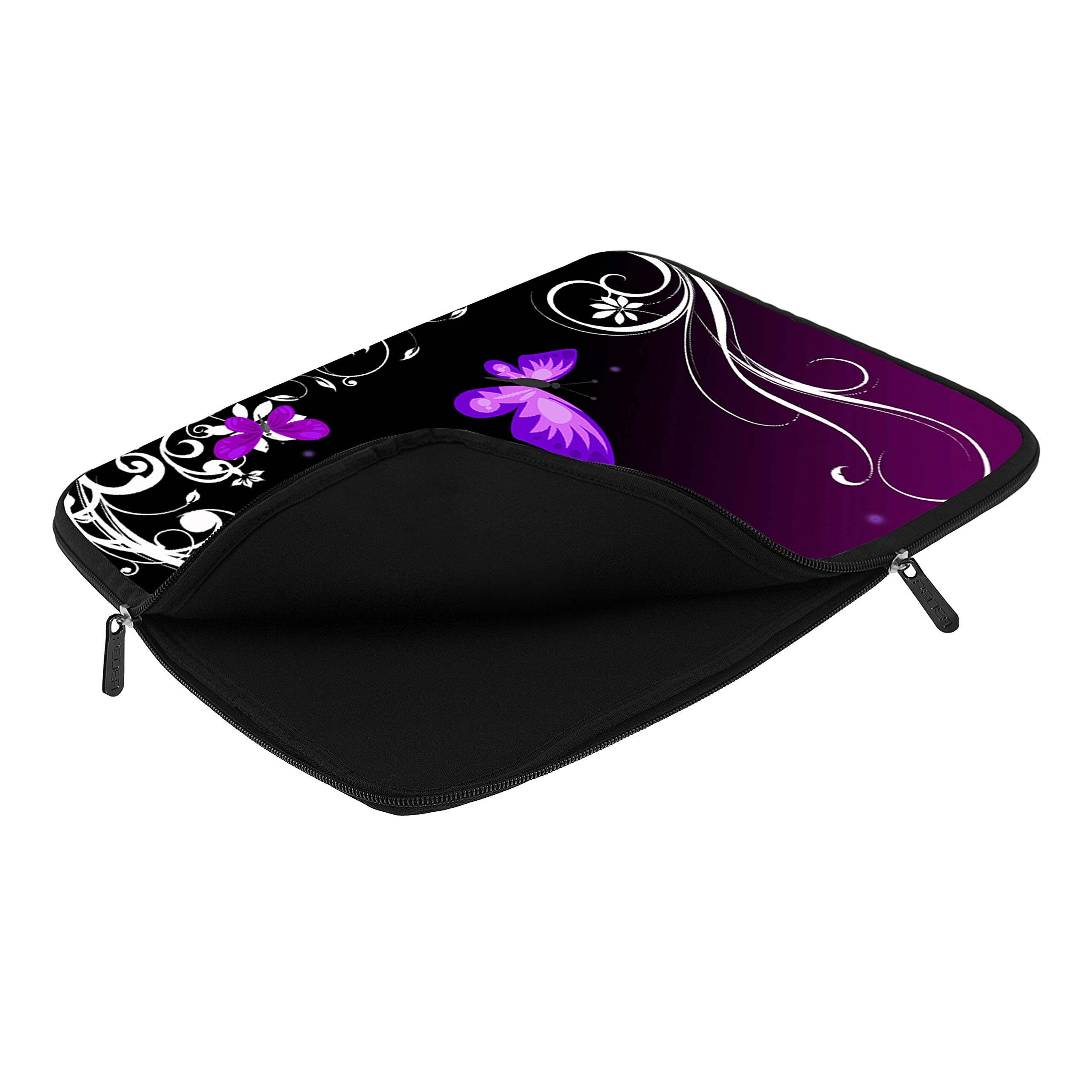 Pedea housse 17,3" Purple Butterfly néoprène