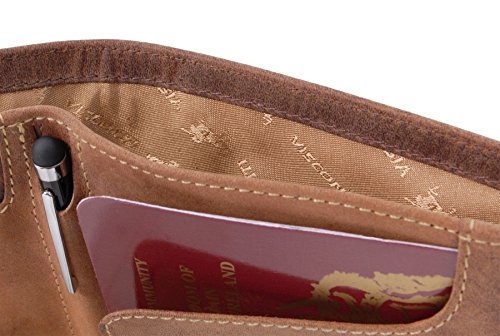 Visconti 726 Jet portefeuille cuir véritable tanné RFID