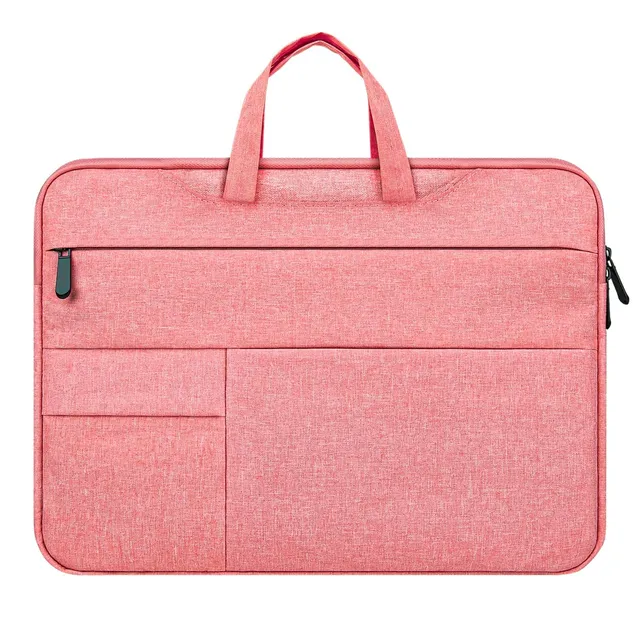 jooeer 14 pouces housse PC rose poignée 6 poches