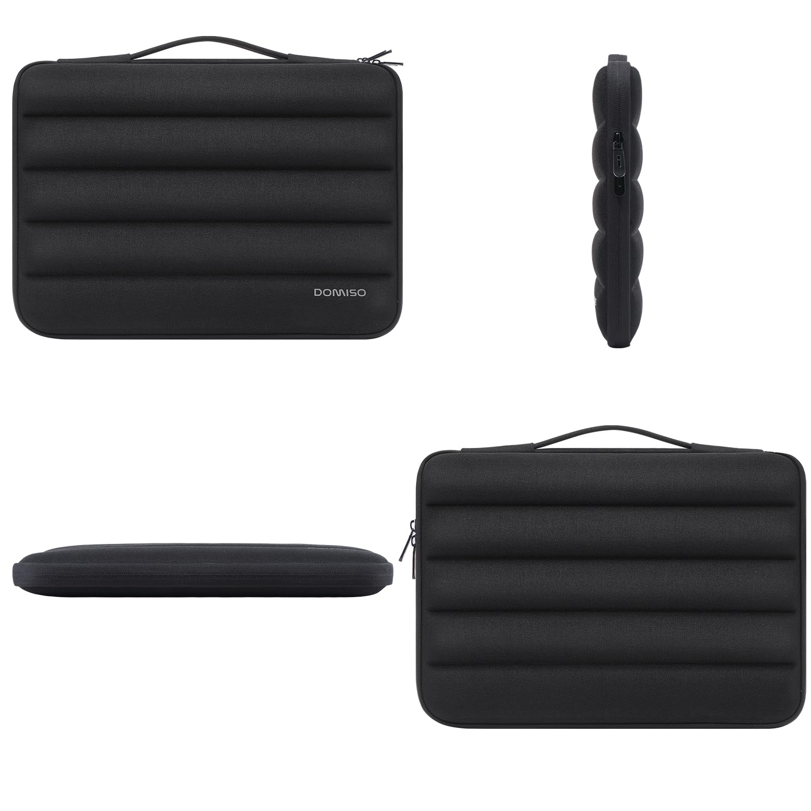 DOMISO 17,3 Pouces Housse Ordinateur Portable Noir Imperméable