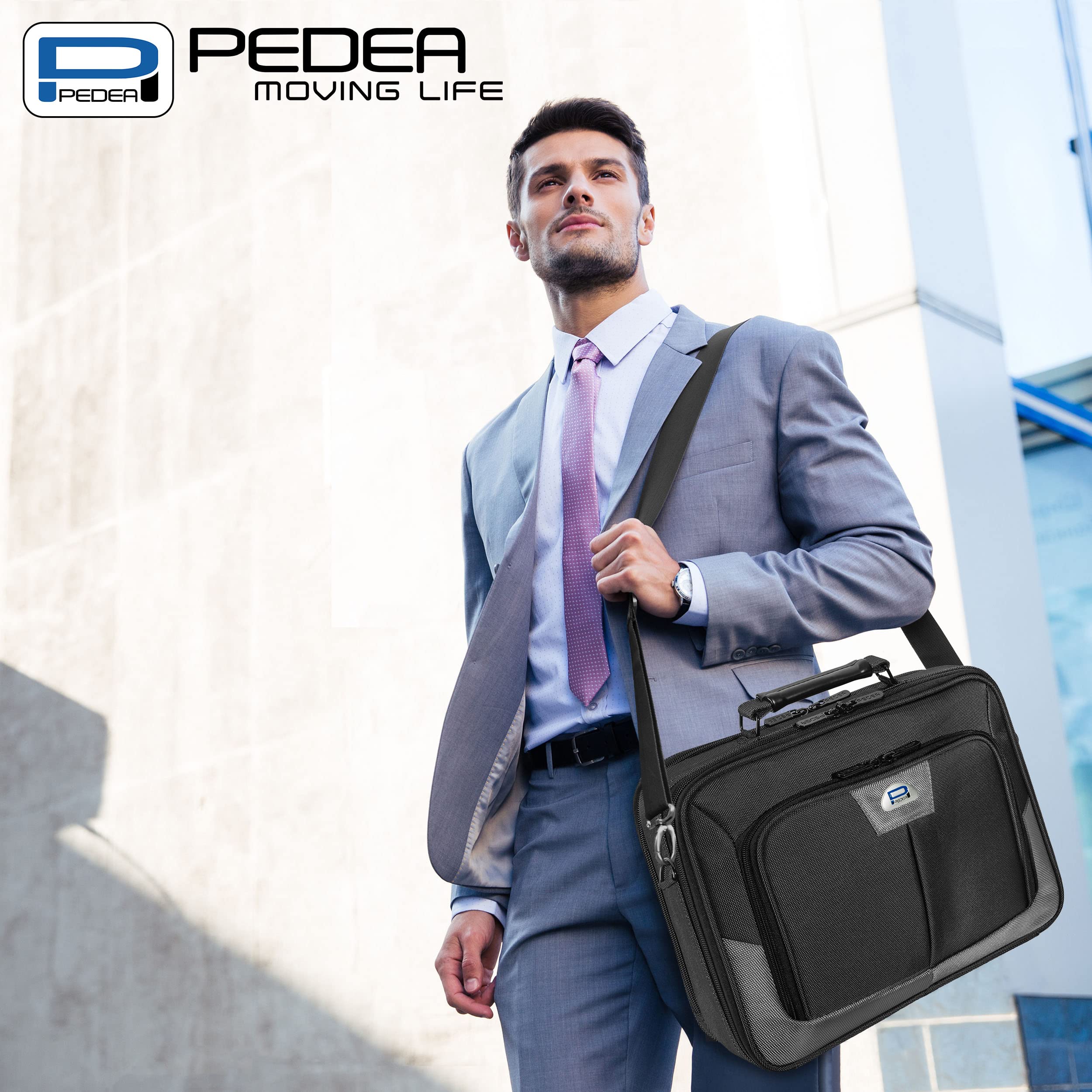 Pedea Premium sacoche ordinateur portable Gris bandoulière