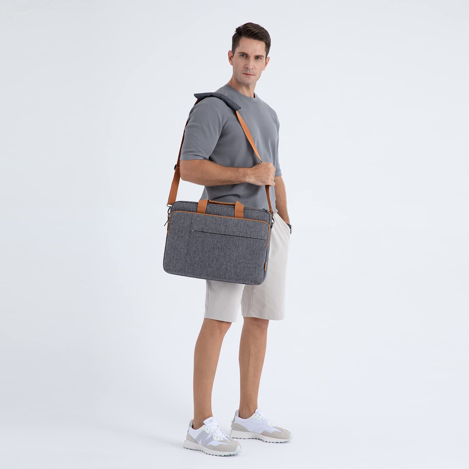 Domiso 15,6" sacoche 15" gris foncé imperméable