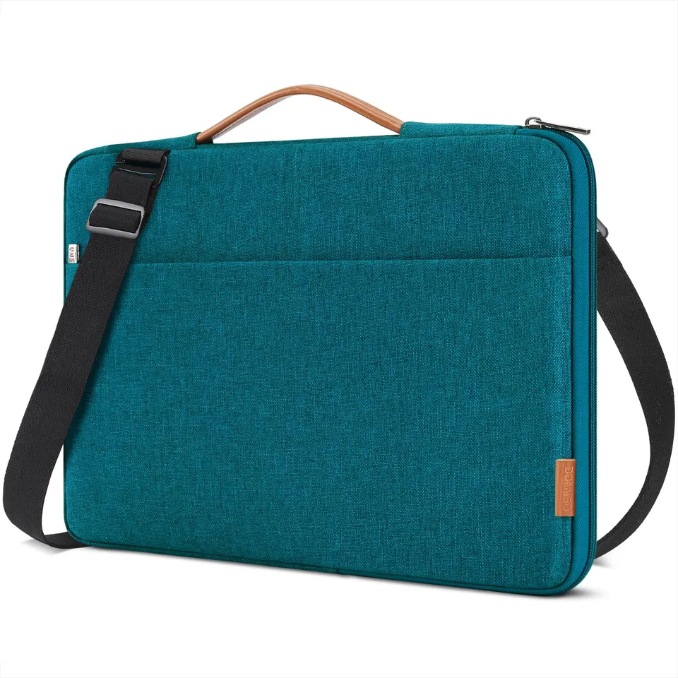 DOMISO 14 pouces housse ordinateur turquoise + mini pochette