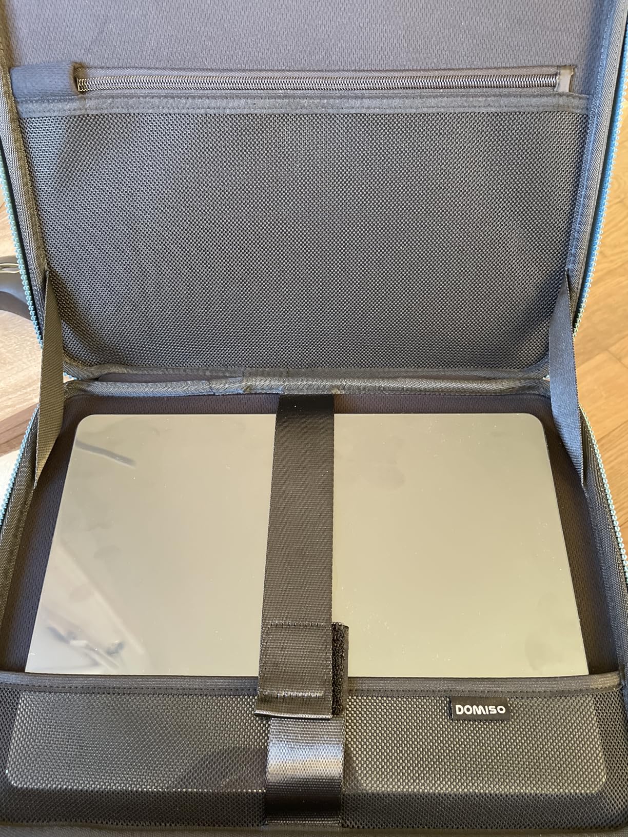 DOMISO Étui PC portable 17-17,3 pouces turquoise rigide EVA