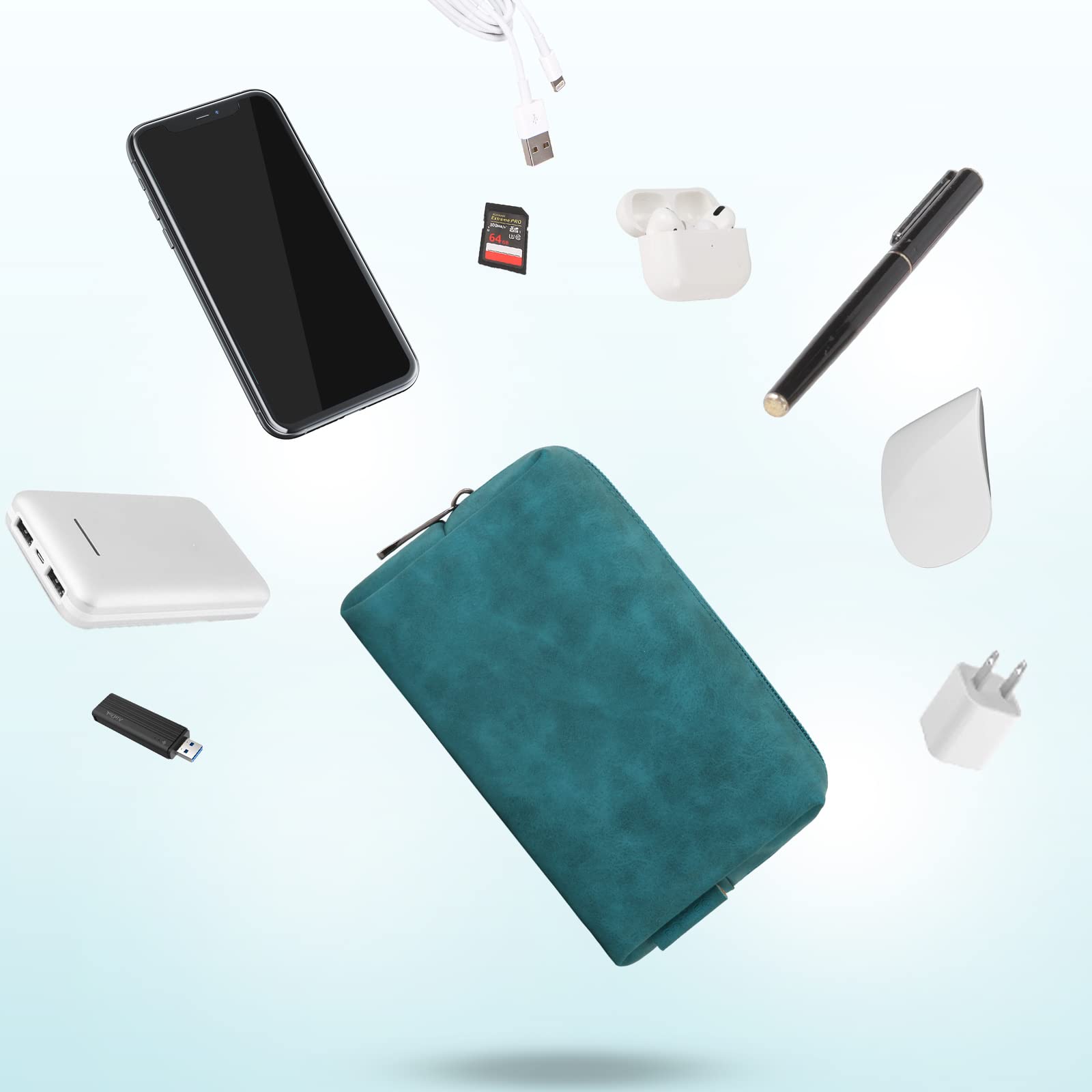 DOMISO 14 pouces housse ordinateur portable turquoise étanche