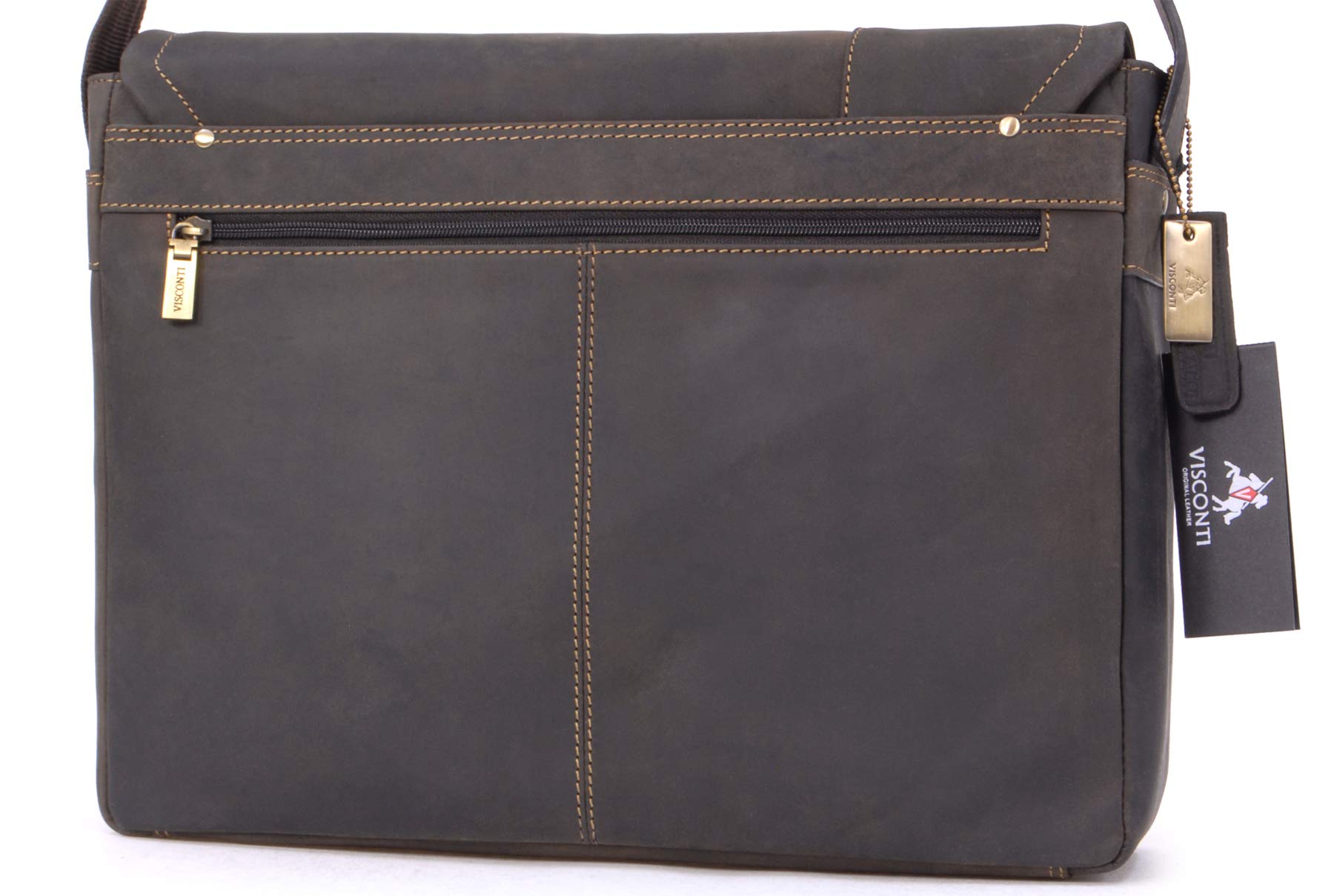 Visconti 16072 Foster sac cuir ordinateur marron foncé