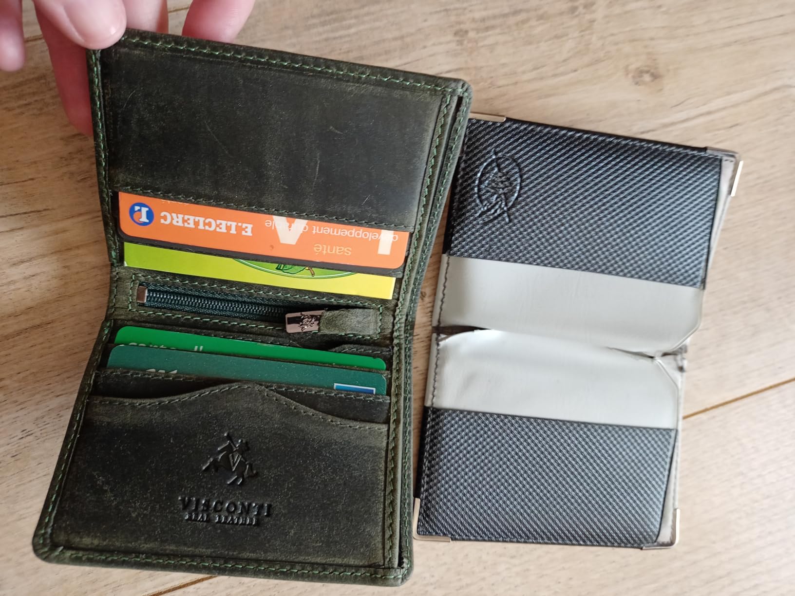 Visconti 705 Arrow portefeuille homme cuir Bleu RFID 6 cartes