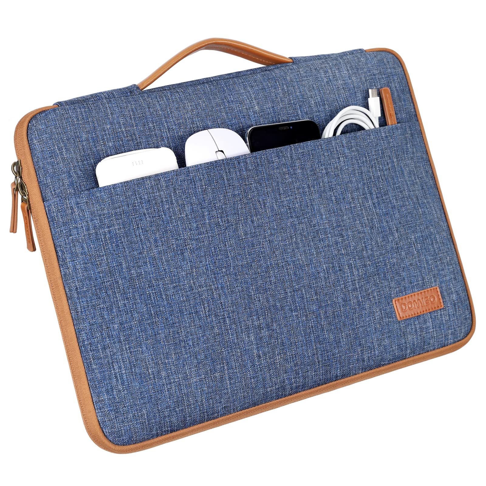 DOMISO housse ordinateur portable 15-15,6 pouces bleu imperméable