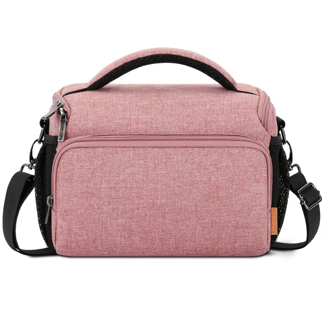 Domiso sac photo bandoulière rose imperméable
