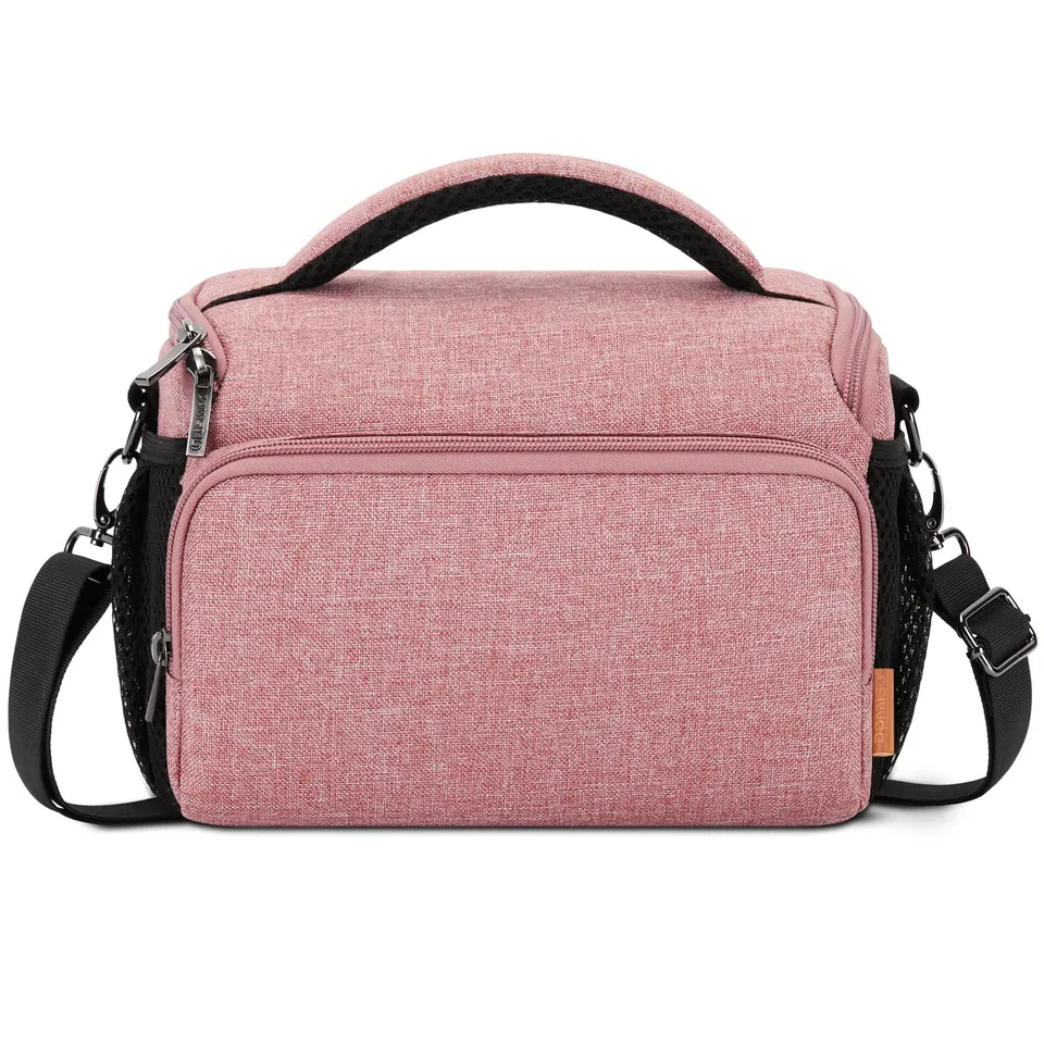 Domiso sac photo bandoulière rose imperméable