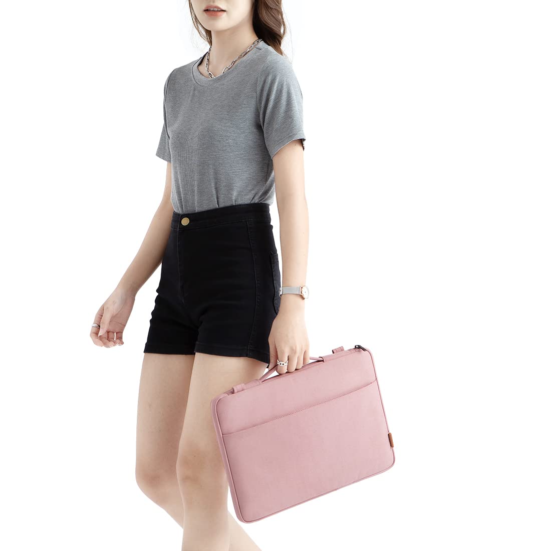 DOMISO 17,3" housse ordinateur portable rose imperméable