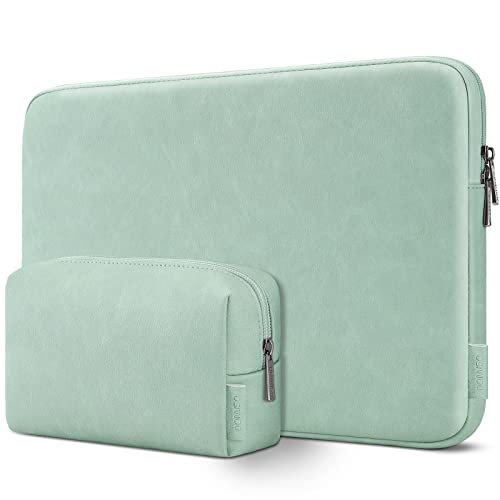 DOMISO Housse ordinateur portable 14 pouces vert clair imperméable