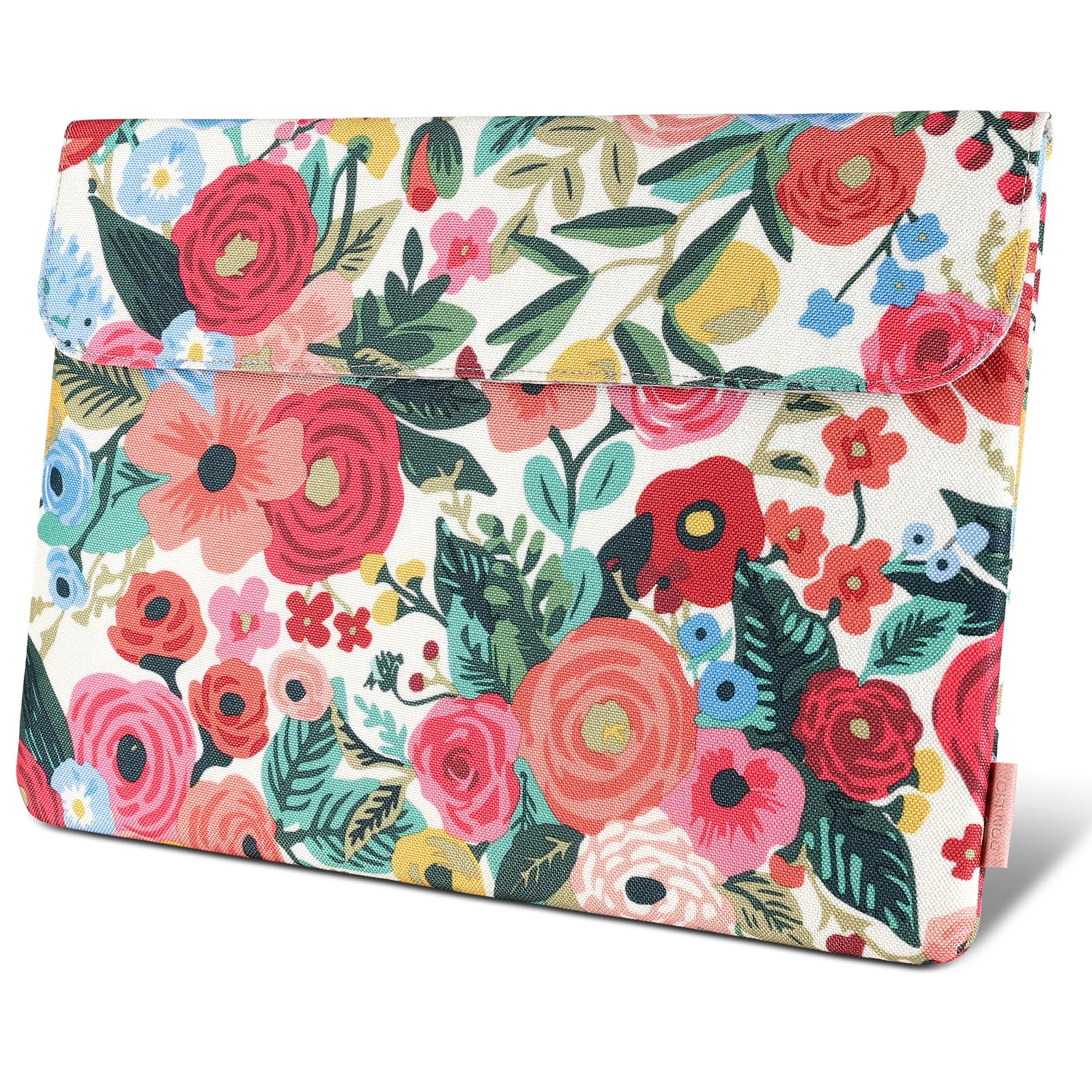 DOMISO 14 Pouces Housse PC Portable Fleurs Fine Étanche