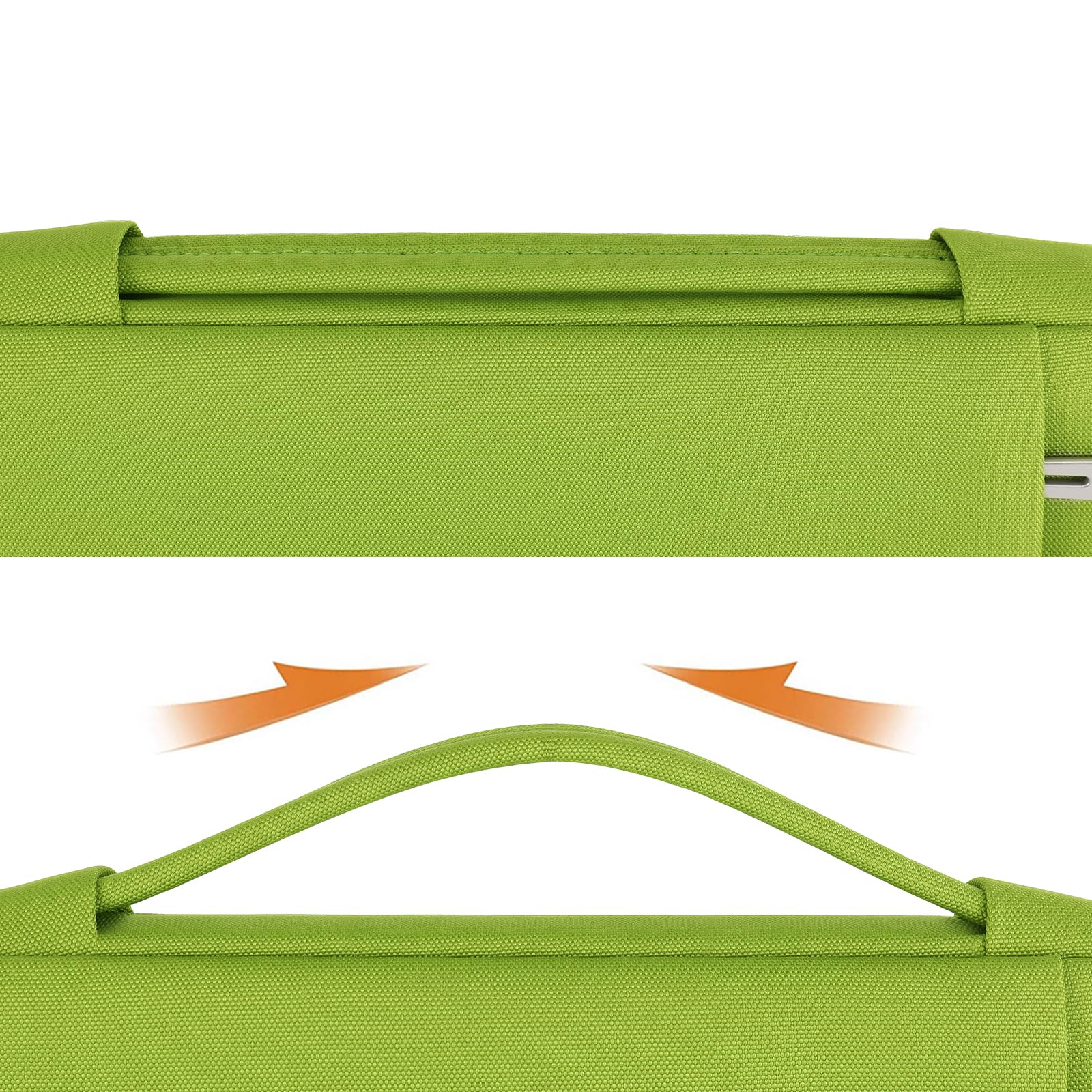 DOMISO housse ordinateur portable 17,3 pouces vert herbe antichoc