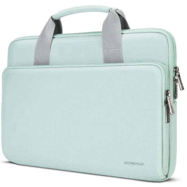 DOMISO 17,3 Pouces Sacoche Ordinateur Portable Vert Menthe Poignée