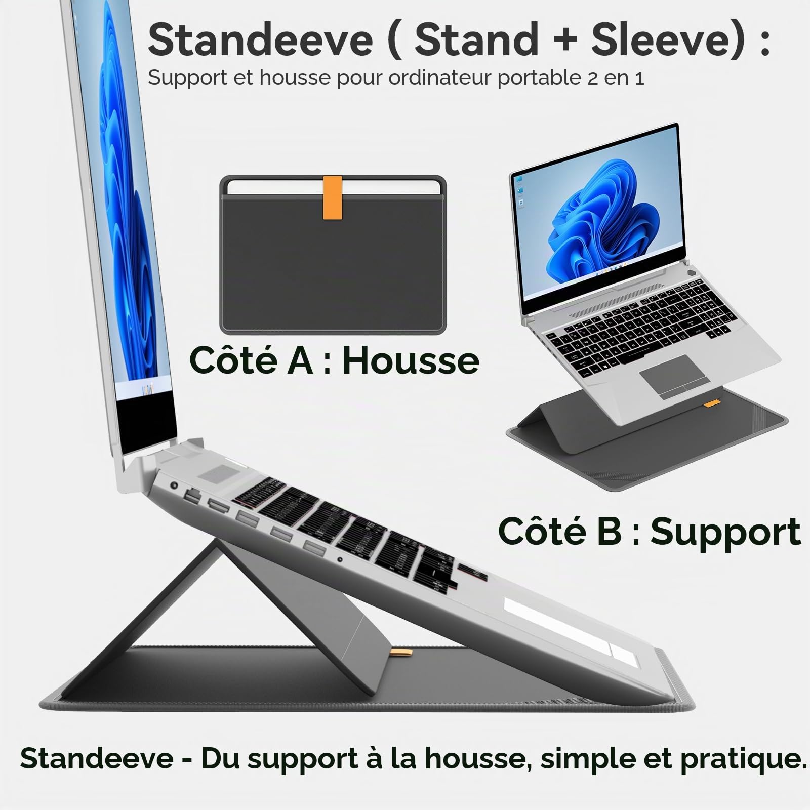 Smatree MobileBase A485S sacoche PC 15,6" ASUS avec support
