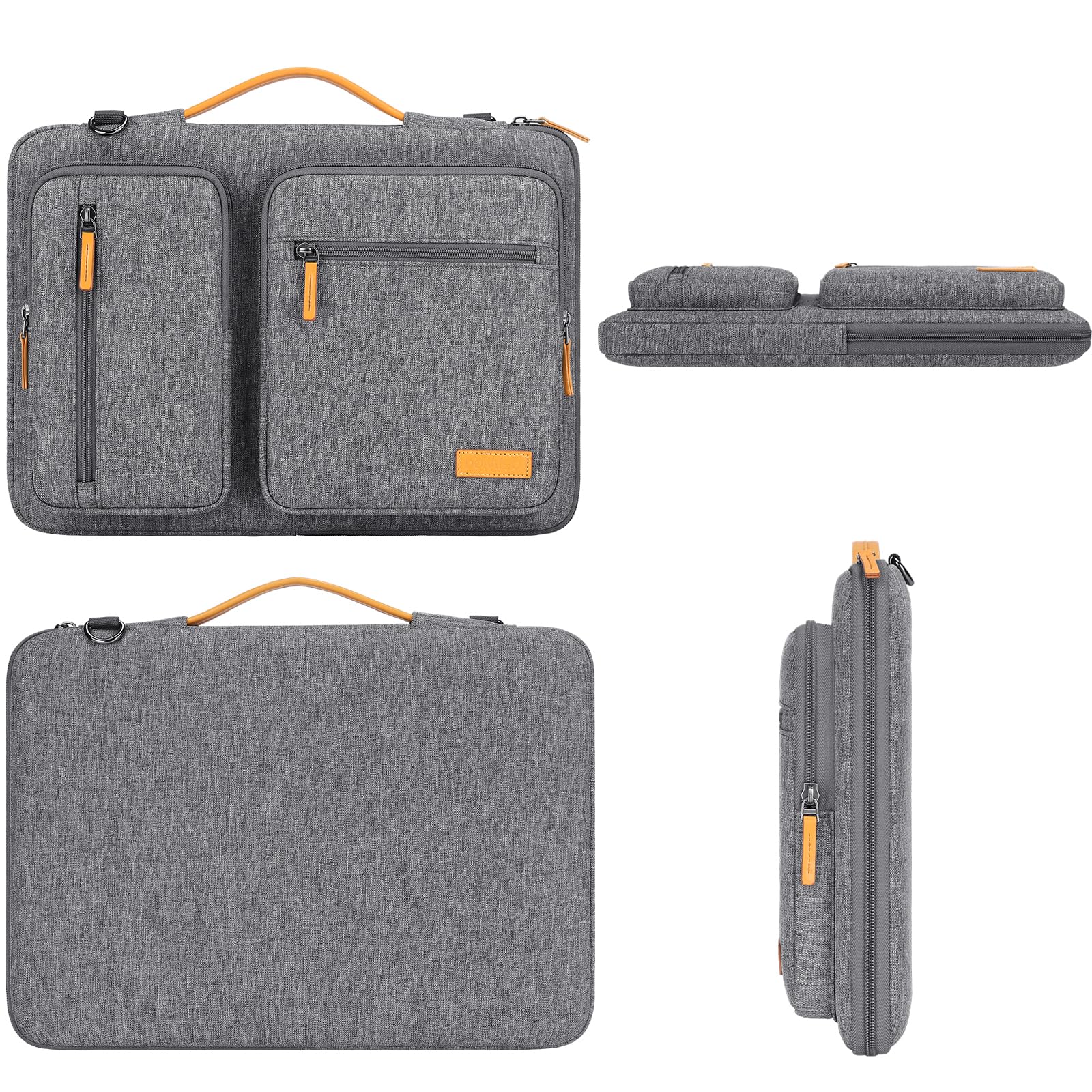 Domiso 17,3" sacoche ordinateur portable grise imperméable