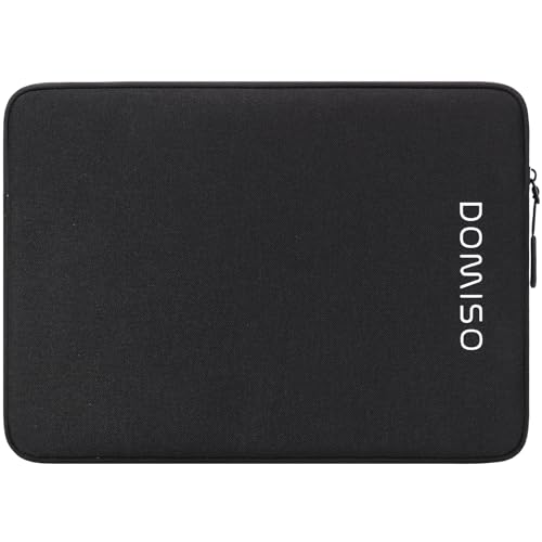 DOMISO 15,6 Pouces Housse Ordinateur Portable Noir Antichoc
