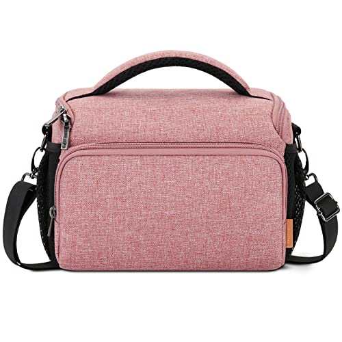 Domiso sac photo bandoulière rose imperméable