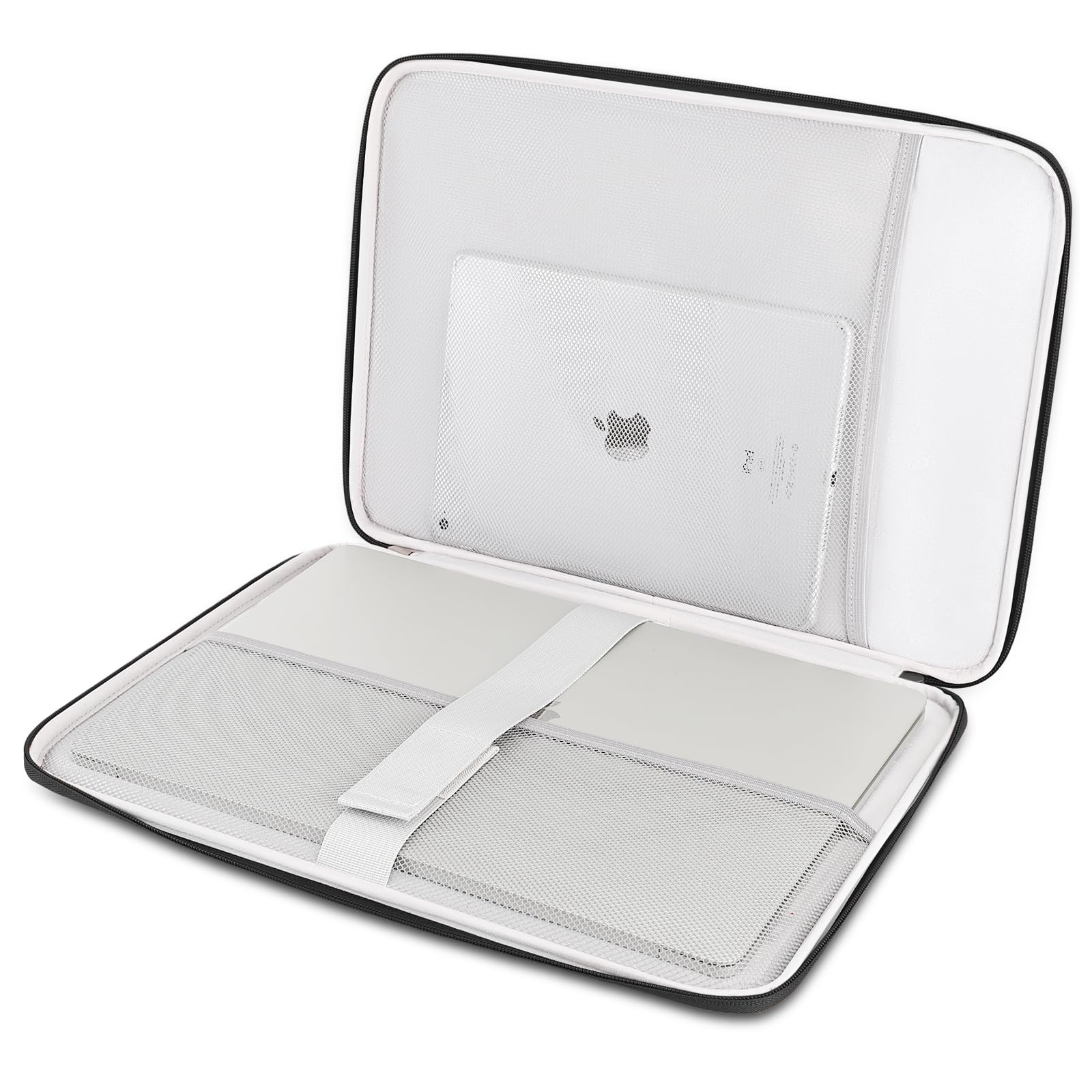 DOMISO 17,3 pouces housse ordinateur portable noir matelassé